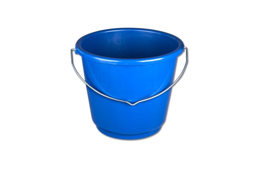 Futtereimer - 12 Liter - himmelblau - lebensmittelecht