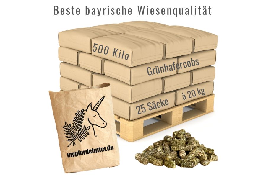 Grünhafer Cobs - 1 Palette - 500kg (25 x 20kg)
