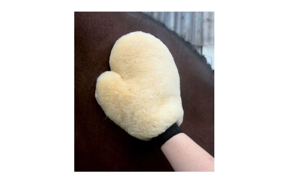 Putzhandschuh Lammfell - natur