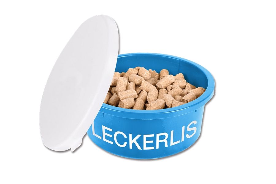 Leckerlischale mit Deckel - 2 Liter - blau