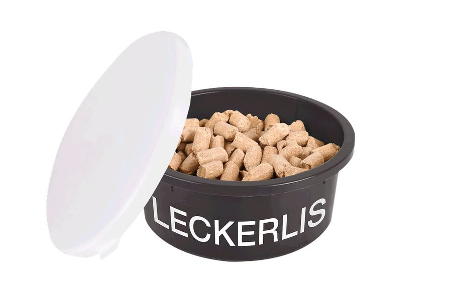 Leckerlischale mit Deckel - 2 Liter - grau