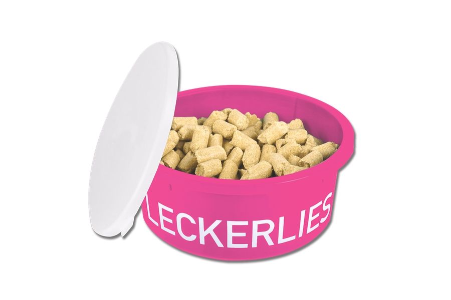 Leckerlischale mit Deckel - 2 Liter - pink