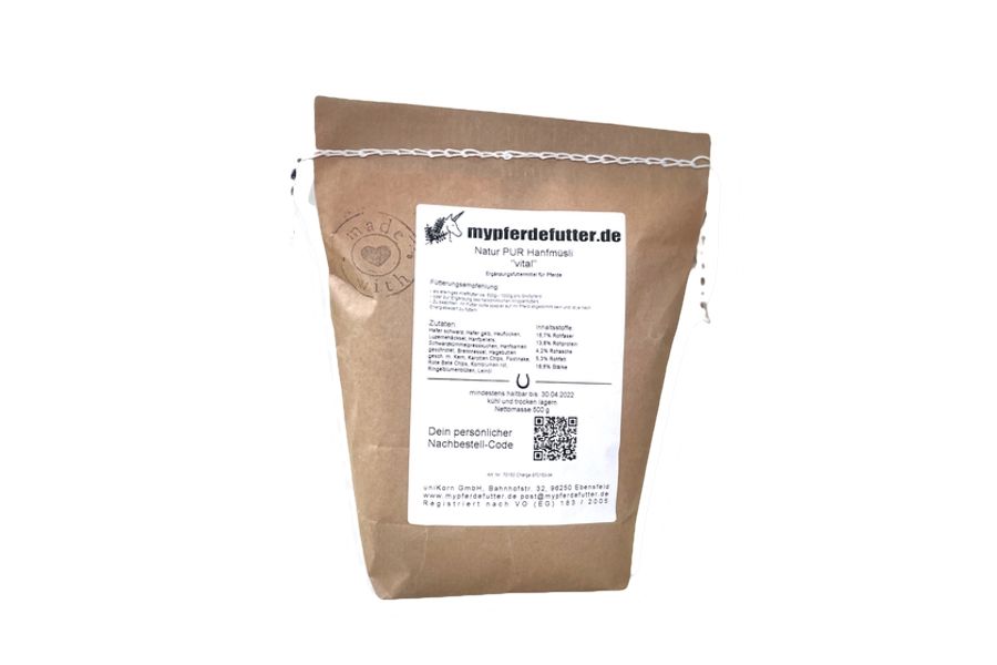 Natur PUR - Hanfmüsli "vital" - To Go - 500g