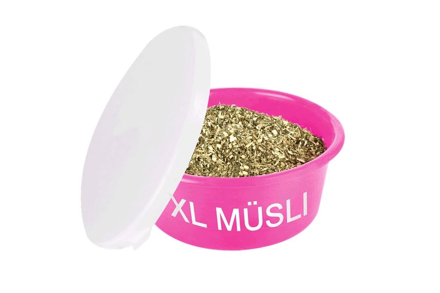 XL Futterschale mit Deckel - 8 Liter - pink