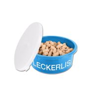 Leckerlischale mit Deckel - 2 Liter - blau